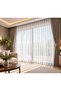 Dnr24 Striped Premium Tulle Curtain 1/3 Dense Pleats, Firm and Flowing, No Ironing Required - 5