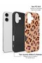 iPhone 17 Compatible - Beige Leopard Pattern, Dual Layer Cover, Glossy Surface Protective Case - 3
