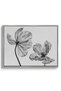Minimalist Black and White Tulip Nature Wall Art | Portrait Framed Canvas Print | Luxury Modern Botanical Decor for Living Room - 2