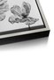 Minimalist Black and White Tulip Nature Wall Art | Portrait Framed Canvas Print | Luxury Modern Botanical Decor for Living Room - 4