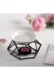 Ceramic Tealight Candle Holder and Essential Oil Burner,Metal Wax Melt Warmer for Home Decoration,Black