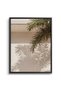 Boho Desert Chic Palm Leaf Nature Wall Art | Portrait Framed Canvas Print | Luxury Modern Botanical Decor for Living Room - 2
