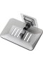 Black Wall Mounted Double Layer Soap Dish,Self-Draining No-Drilling Soap Holder for Bathroom and Kitchen