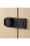 Keyless Cabinet Lock,3-Digit Password Combination Hasp Latch for Wooden Drawers and Cupboards