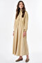 Button Detailed Maxi Dress Yellow - 3