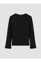 Two Mt Shop Quality Black Camisole Plain Super Skinny & Extra Slim Long Sleeve Women's Bodysuit - 5