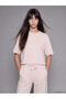 Two Mt Shop Quality Xside Pink Diver Fabric Plain Oversize Short Sleeve Women's T-Shirt