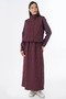 Quilted Double Set Claret Red