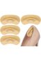 2 Pairs Honeycomb Gel Heel Pads for Loose Shoes,Soft Heel Grips for Blister Prevention and Pain Relief,Beige