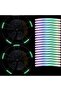 Car Reflective Self-Adhesive Wheel Rim Stickers,Waterproof Tire Stripe Decals for Motorcycles and Bicycles,20 Pieces