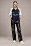 Lace Detailed College Oversize T-Shirt - 3