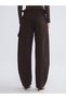 Two Mt Shop Quality Xside Brown Denim Straight Baggy Fit High Waist Wide Leg Women's Jean Pants - 4