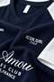 Lace Detailed College Oversize T-Shirt - 4