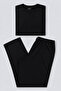 Men's Cotton Pajama Set Black - 3