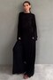 Black 3-Piece Combed Cotton Casual Women's Set Mg2906 - 7