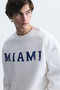 Miami Printed Crew Neck Sweatshirt - 5