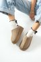 Women's Light Mink Winter Boots Mini Suede Fur Lined Model Thick Sole Gondol - 2