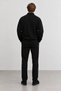 Black Polo Collar Sweatshirt with Snap Detail and Regular Fit |   Mew2211442-1 - 6