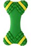 Interactive Latex Squeaky Dog Chew Toy,Durable Natural Rubber Toy for Aggressive Chewers,Green