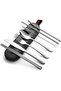 8-Piece Portable Stainless Steel Travel Cutlery Set,Reusable Camping Utensils with Fork,Spoon,Cutting Tool,Chopsticks,Straws and Carrying Case,Silver