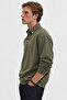 Nefti Polo Collar Snap Detail Regular Fit Sweatshirt |   Mew2211442-1 - 5