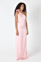 Shoulder Rose Satin Maxi Dress - 2