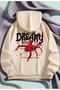 Unisex Spider Graphic Back Printed 3 Thread Hoodie – Oversize Hooded