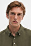 Nefti Polo Collar Snap Detail Regular Fit Sweatshirt |   Mew2211442-1 - 3