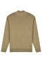 Men's Half Turtleneck Plain Knitwear Cotton Mink Sweater Steel Knit Classic Pattern - 5400B - 2