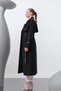 Women's Leopard Garnished Trench - 32113Trc Black - 4