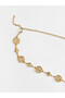 Yellow Adjustable Women's Chain Belt with Metal Accessories - 4