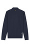 Men's Half Fisherman Navy Blue Sweater Slim Ribbed Patterned Classic Fit - 5411B - 2