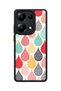 Redmi Note 13 Pro 4g Compatible Drop Patterned Camera Protected Shockproof Case