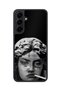 Samsung Galaxy S25 Fe Compatible Grunge Pattern Shockproof Case with Camera Protection