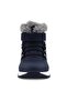Velcro-Fastened Navy Blue Baby Boots - 3