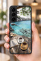 Samsung Galaxy S25 Fe Compatible Coastal Pattern Shockproof Case with Camera Protection - 6