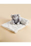 Grey Textured Blanket With Toy 2 Piece Set - 4