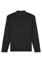 Men's Half Turtleneck Plain Knitwear Cotton Smoked Sweater Steel Knit Classic Pattern - 5400B - 2