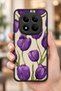 حافظة مقاومة للصدمات متوافقة مع هاتف Redmi Note 15 Pro Plus 5G مع نمط زهور التوليب وحماية للكاميرا - 5
