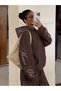 Unisex Women's Men's Martini Girl Printed Oversize 3 Thread Hooded Sweatshirt and Baggy Sweatpants - 4