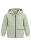 Organic Hooded Green Little Boy's Sports Jacket - 3