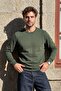Men's Crew Neck Nefti Sweater Thessaloniki Knit Solid Color Classic Fit - 5550C