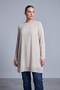 Plus Size Tulle Gradient Long Sleeve Undergarment Beige