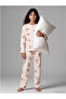 Pink Crew Neck Girl's Pajama Set