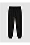 Black Elastic Waist Girls Jogger Sweatpants - 7