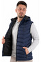 Hooded Inflatable Vest Unisex – Lightweight Warm Corporate Staff Work Vest with Zipper Pockets - 3