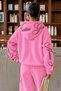 Unisex Women's Men's Martini Girl Printed Oversize 3 Thread Hooded Sweatshirt and Jogger Sweatpants - 4