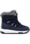 Velcro-Fastened Navy Blue Baby Boots - 2