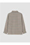 Ecru Plaid Boys' Shirt - 8