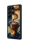 Samsung Galaxy S25 Ultra Compatible Coffee Patterned Shockproof Case with Camera Protection - 3